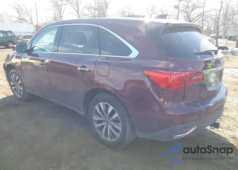 2014 Acura Mdx Technology Package z USA, uszkodzony, nr VIN 5FRYD4H43EB004072
